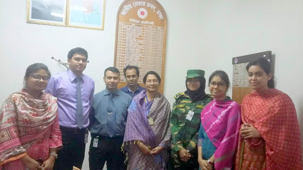 Faculty Visit at Bangladesh Betar on 5th December, 2015